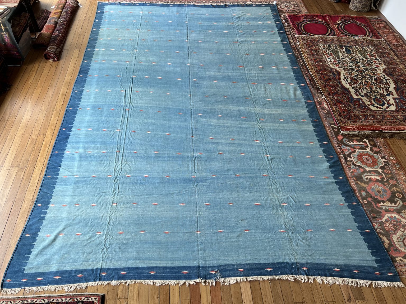 Dhurrie, flat woven carpet Nomadic Rug Traders