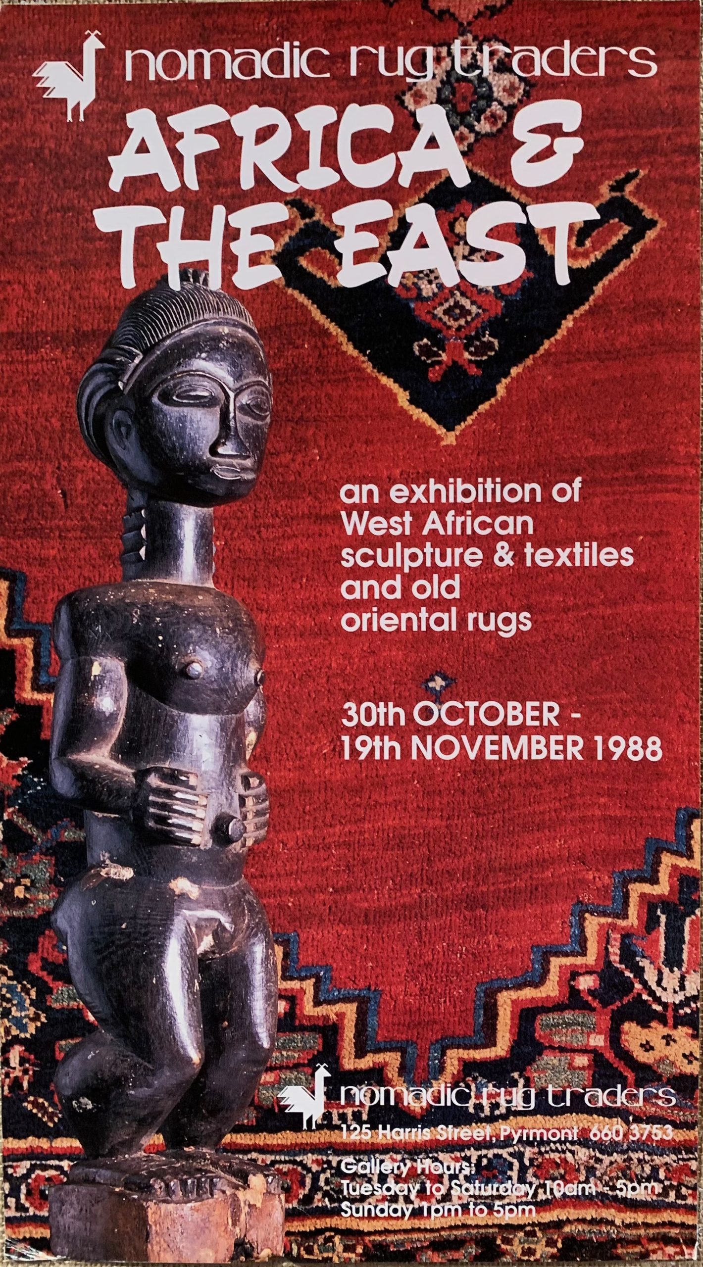 Exhibition Poster for Africa and the Eastin Collaboration with Mort Dimondstein