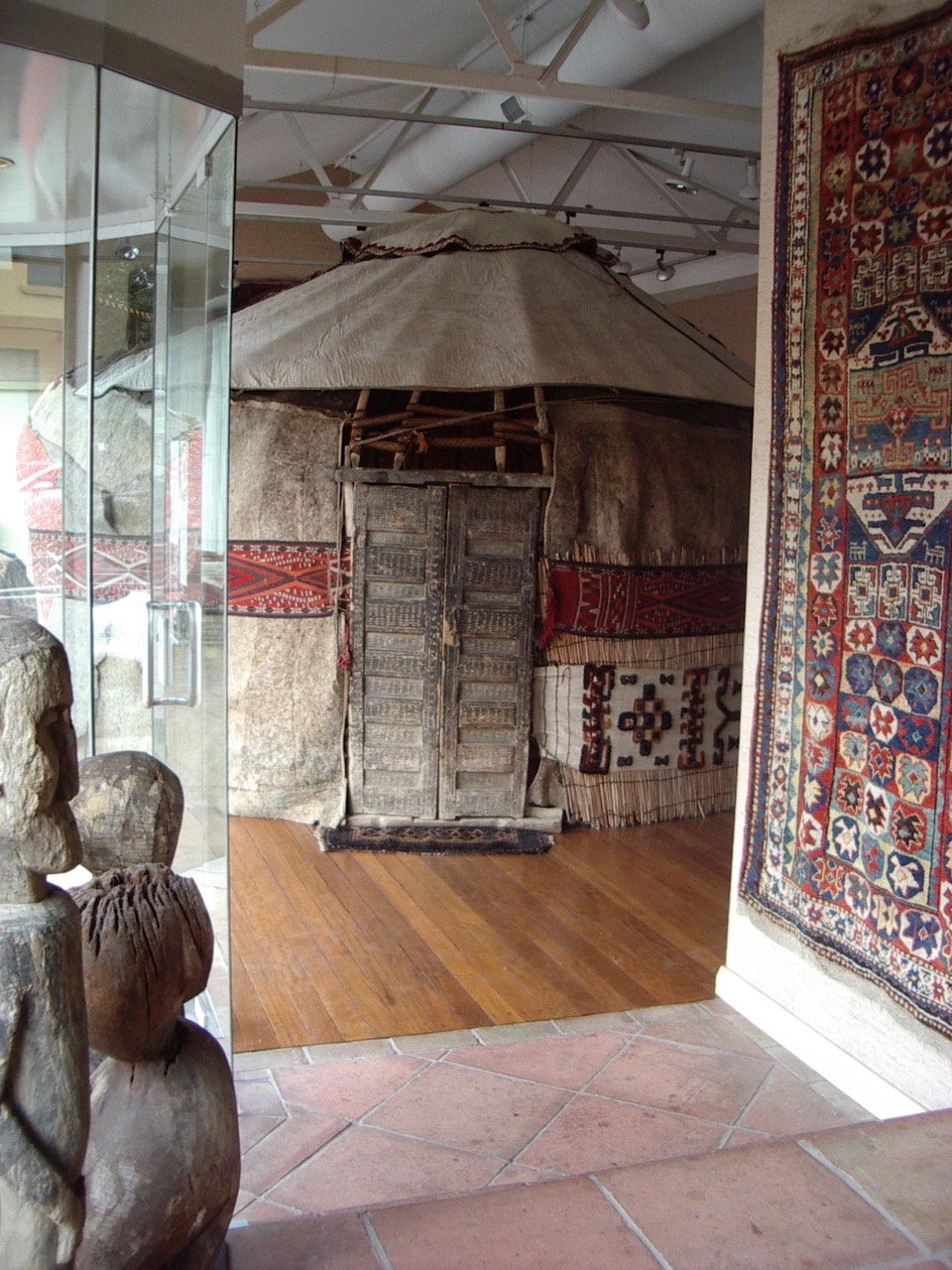 Photo of a Nomadic Rug Galery of a yurt displayed at the Powerhouse Museum, NSW